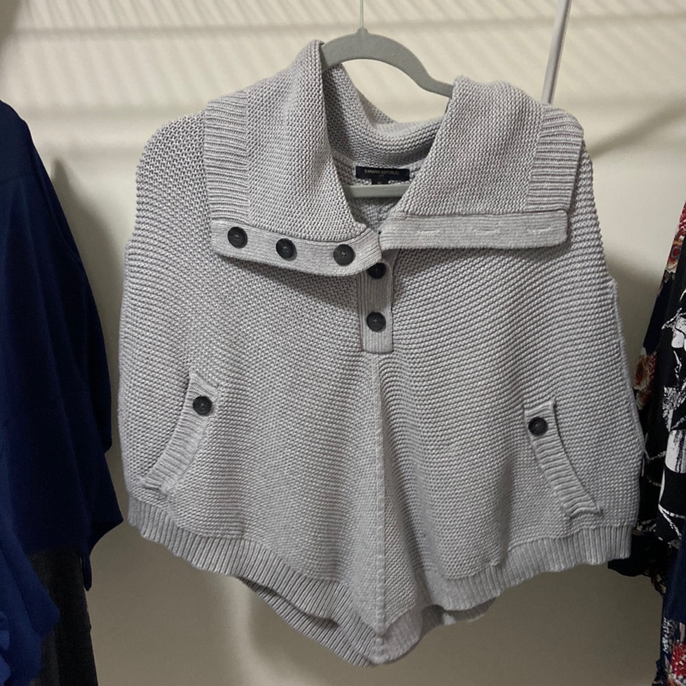 Banana Republic XS Gray Cape